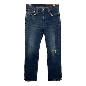 Levis 514 Dark Wash Distressed Jeans Sz 32‎ x 32
